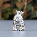 Smiley King Charm Bead European Jewelry
