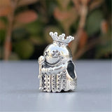 Smiley King Charm Bead European Jewelry