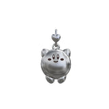 Mistletoe 925 Silver Cartoon Dangle Pendant Charm Jewelry