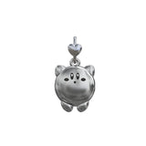Mistletoe 925 Silver Cartoon Dangle Pendant Charm Jewelry