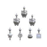 Mistletoe 925 Silver Cartoon Dangle Pendant Charm Jewelry