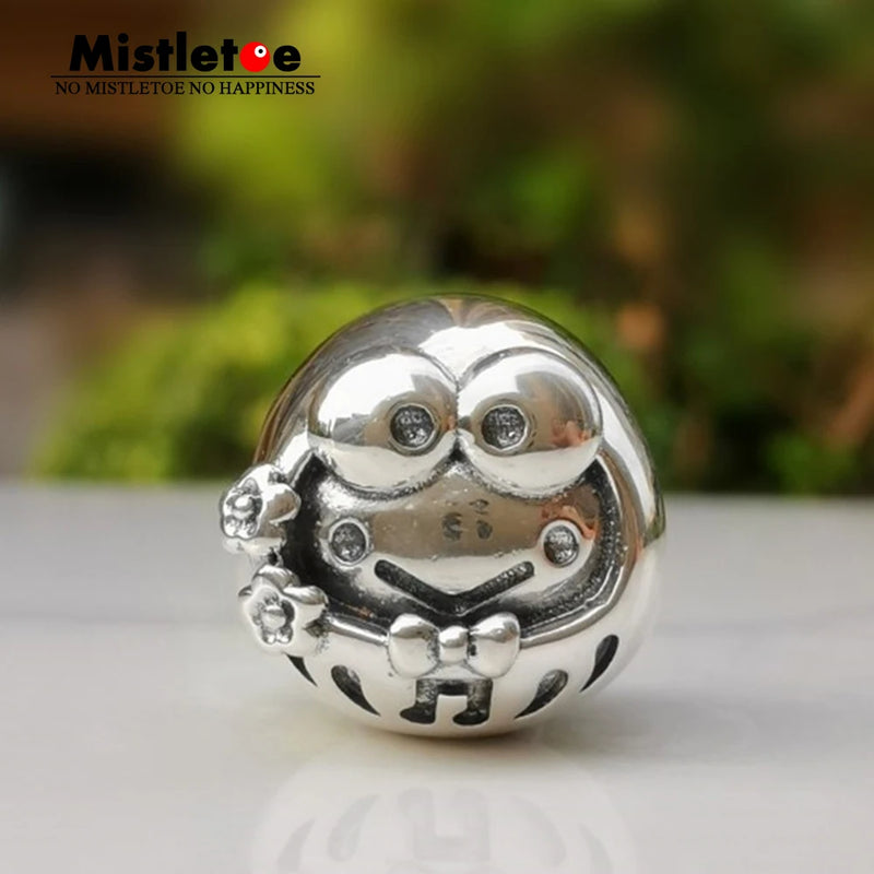 925 Sterling Silver Frog Dharma Charm Bead Jewelry