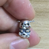 925 Sterling Silver Rabbit Charm Bead for Bracelet Jewelry