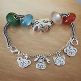 Mistletoe 925 Sterling Silver Safety Chain Charm Bead