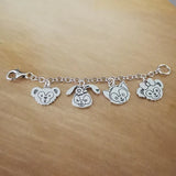 Mistletoe 925 Sterling Silver Safety Chain Charm Bead