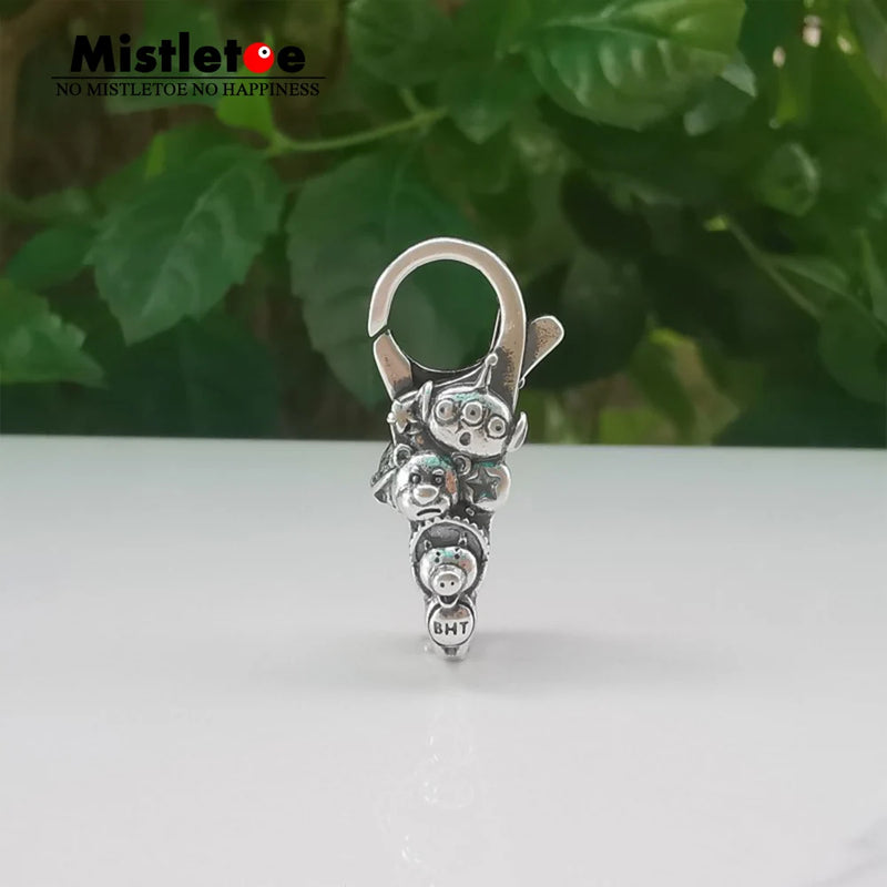 Cartoon Character Lock Camera Charm Bead Jewelry