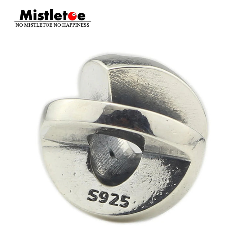 Mistletoe Charm Bead 925 Sterling Silver European Jewelry