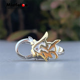 925 Sterling Silver Chinese Characters Fortune Lock Clasp European Jewelry