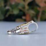 925 Sterling Silver Chinese Characters Fortune Lock Clasp European Jewelry