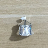 925 Silver Mistletoe Circus Tent Charm Bead European Jewelry