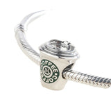 Sterling Silver Coffee Cup Charm Bead European Jewelry