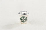 Sterling Silver Coffee Cup Charm Bead European Jewelry