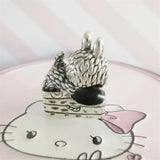 925 Silver Mistletoe Strawberry Cookies Charm Bead Jewelry