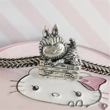 925 Silver Mistletoe Strawberry Cookies Charm Bead Jewelry