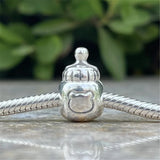 Mistletoe 925 Sterling Silver Baby Bottle Clip Charm