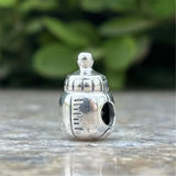 Mistletoe 925 Sterling Silver Baby Bottle Clip Charm