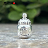 Mistletoe 925 Sterling Silver Baby Bottle Clip Charm