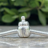 Mistletoe 925 Sterling Silver Baby Bottle Clip Charm