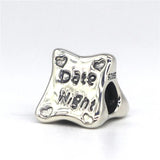 Mistletoe 925 Silver Date Night Charm Bead Bracelet Jewelry