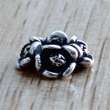 Mistletoe 925 Silver Ring Flower Charm Bead for Bracelet