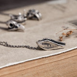 925 Sterling Silver Dinosaur Skull Pendant Necklace European Jewelry