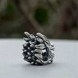 Sterling Silver Dragon Charm Bead for Jewelry