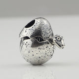 Mistletoe Dragon Egg Charm Bead 925 Silver Bracelet Jewelry