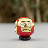 Enamel Mistletoe Charm Bead 925 Sterling Silver Jewelry
