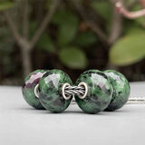 925 Sterling Silver Mistletoe Charm Bead for Bracelet Jewelry