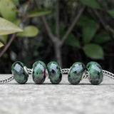 925 Sterling Silver Mistletoe Charm Bead for Bracelet Jewelry
