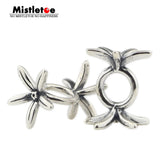 Mistletoe 925 Sterling Silver Flowers Charm Bead European Jewelry