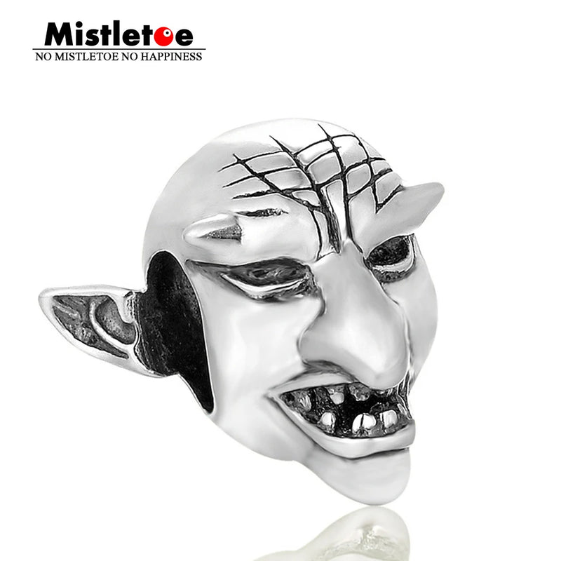 925 Sterling Silver Halloween Monster Charm Bead