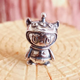 925 Sterling Silver Mistletoe Charm Bead European Jewelry