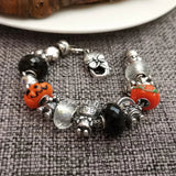 925 Sterling Silver Mistletoe Charm Bead European Jewelry