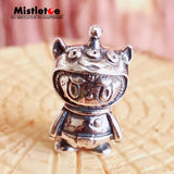 925 Sterling Silver Mistletoe Charm Bead European Jewelry