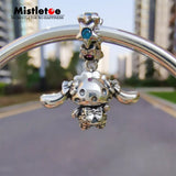 Sterling Silver Dangle Dog Pendant Charm - European Jewelry