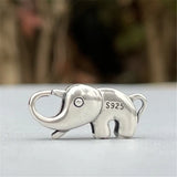 Sterling Silver Lucky Elephant Lock Clasp for Bracelet & Necklace