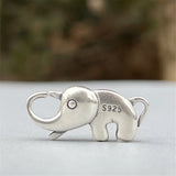 Sterling Silver Lucky Elephant Lock Clasp for Bracelet & Necklace