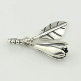 925 Silver Magnolia Dangle Charm Jewelry