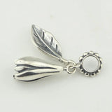 925 Silver Magnolia Dangle Charm Jewelry