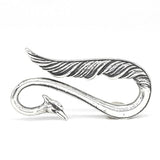 925 Sterling Silver Mistletoe Peacock Hook Claw Lock European Jewelry