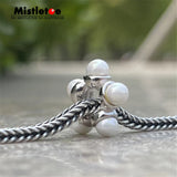 Mistletoe 925 Sterling Silver Star Charm Bead Jewelry