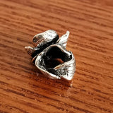 925 Silver Mistletoe Phalaenopsis Flower Charm Bead European Jewelry