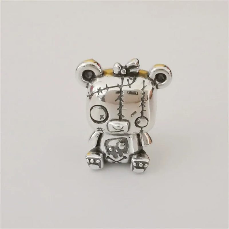 925 Sterling Silver Rabbit Charm Bead for European Jewelry