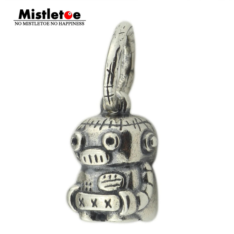 925 Silver Robot Charm Bead for Bracelet