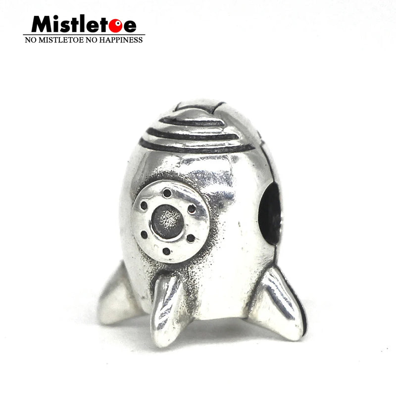Mistletoe 925 Sterling Silver Rocket Clip European Jewelry