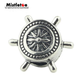 925 Silver Rudder Charm Bead for European Jewelry