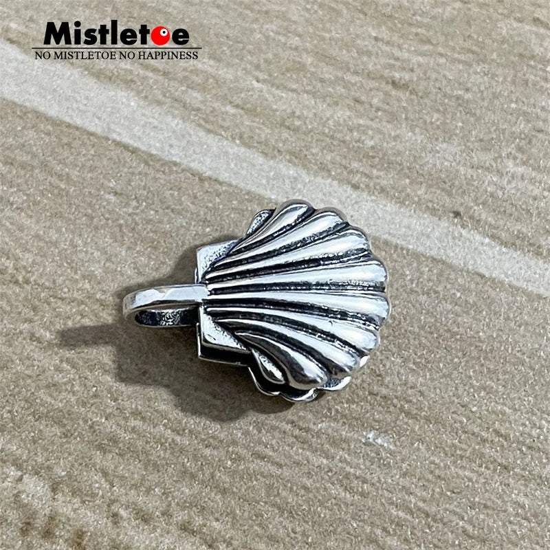 Mistletoe 925 Silver Shell Lock Clasp European Jewelry
