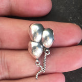 925 Sterling Silver Mistletoe Dangle Pendant Charm Bead