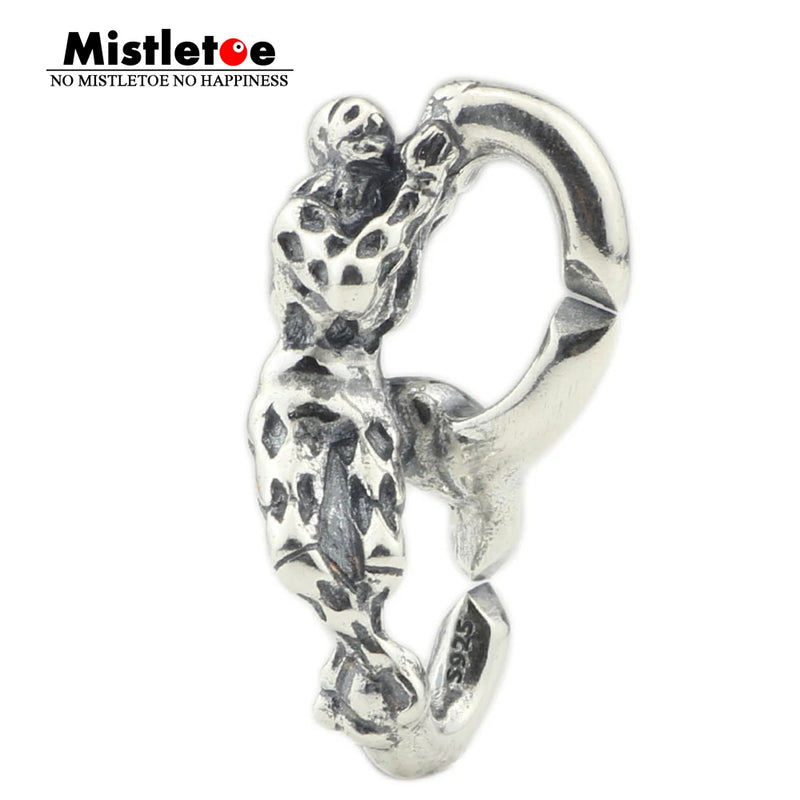 Mistletoe 925 Sterling Silver X double silver Link Fit European Bracelet Jewelry